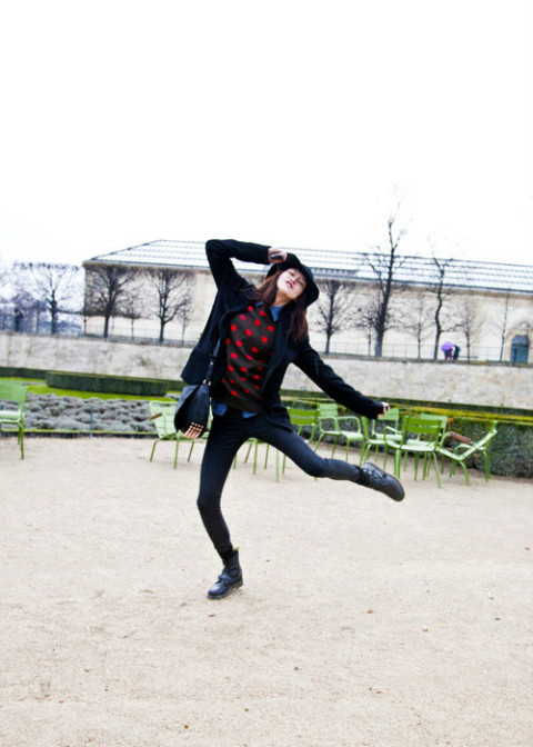 欧美潮女街拍　动感jump风