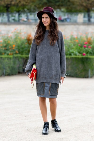 欧美潮人毛衣街拍 搭出个人魅力