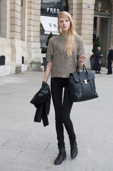 欧美潮人毛衣街拍 搭出个人魅力