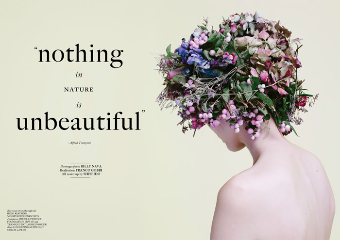 何穗登国际大刊封面 花样冬日唯美文艺范儿