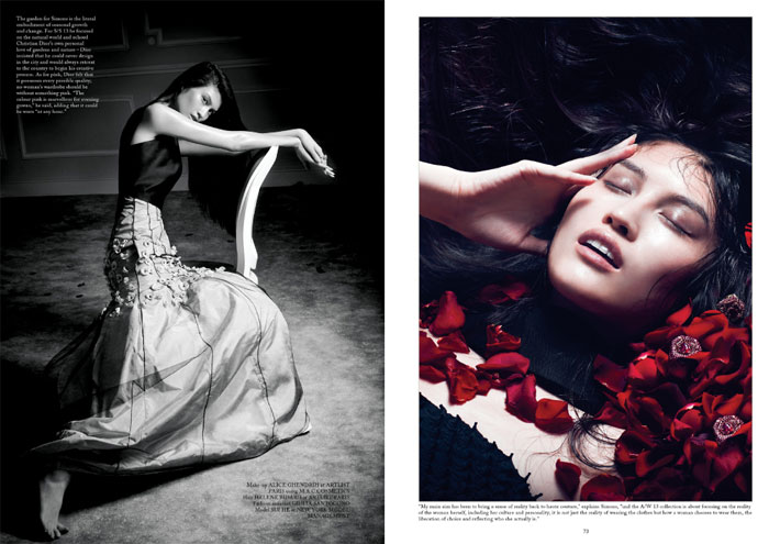 何穗登国际大刊封面 花样冬日唯美文艺范儿