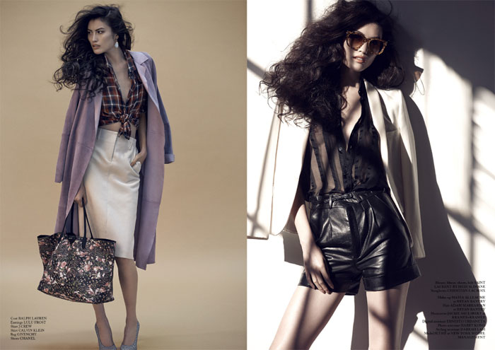 何穗登国际大刊封面 花样冬日唯美文艺范儿