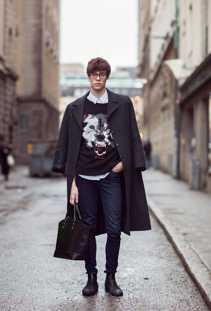 2013年12月欧美型男街拍 冬季里的潮范儿混搭秀