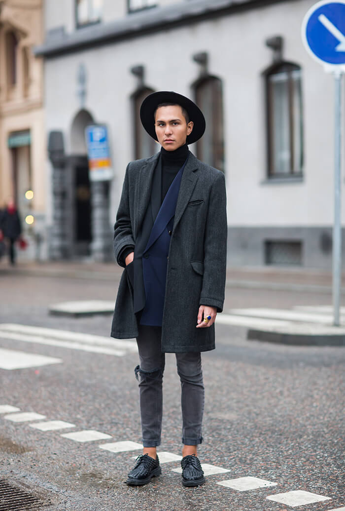 2013年12月欧美型男街拍 冬季里的潮范儿混搭秀