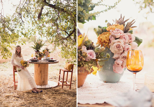 飘洋过海来爱你。Autumn wedding inspiration