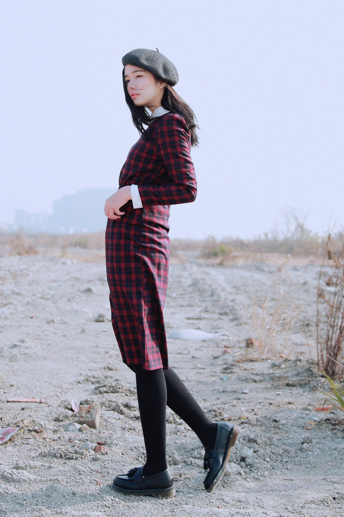 2013年12月杭州潮女街拍 美丽优雅的冬装混搭术