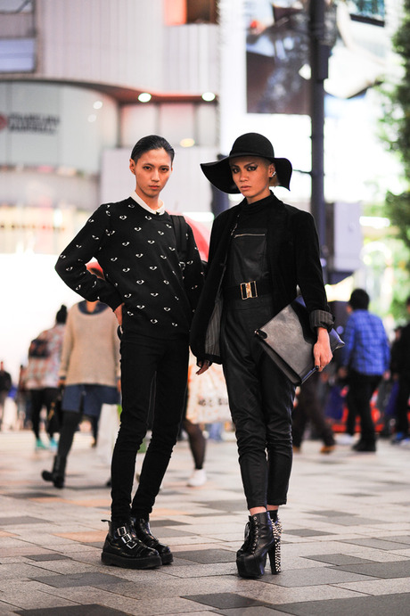 2013年12月日本潮人街拍 优雅可爱的风格搭配