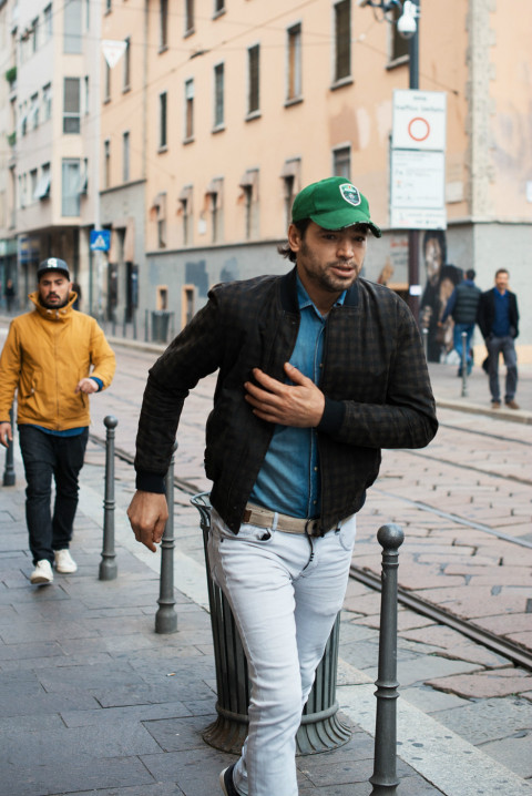 欧美型男街拍 冬季街头有胡须更性感