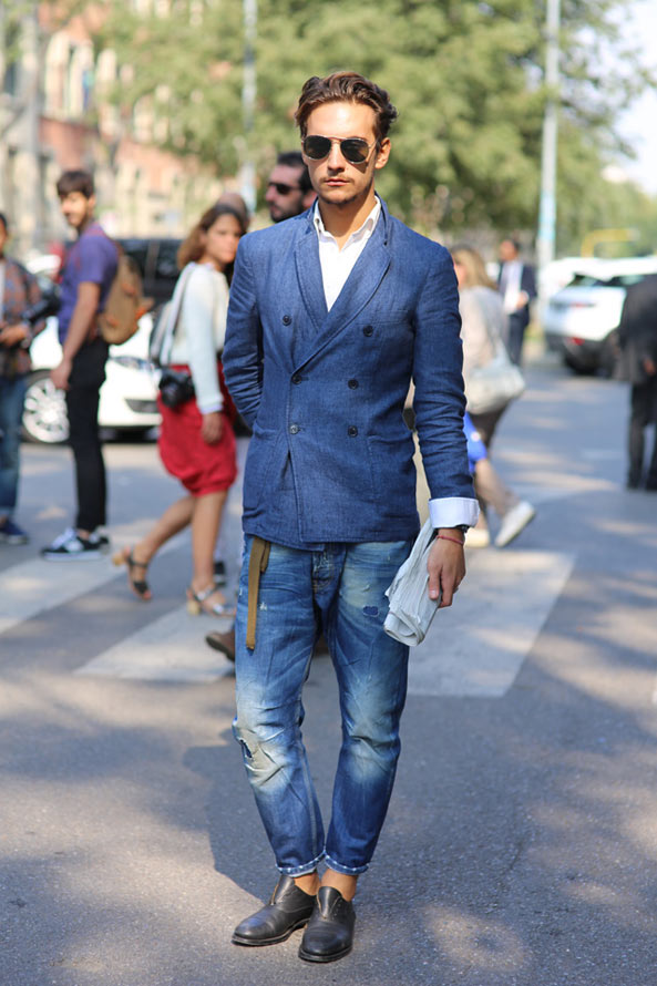 欧美型男街拍 张张都有气场