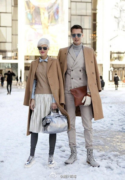 冬季暖的好有情意！闪光必看的情侶街拍秀