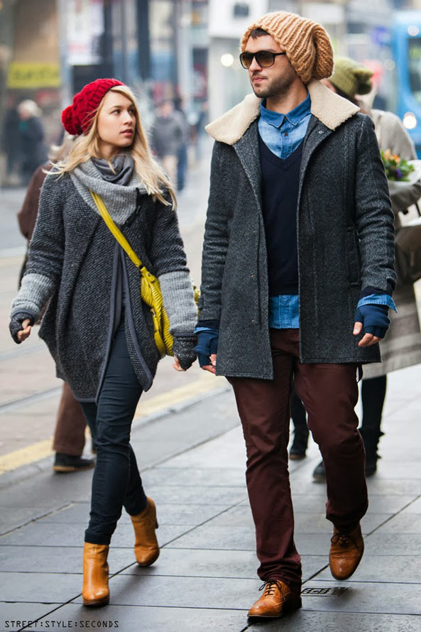 冬季暖的好有情意！闪光必看的情侶街拍秀