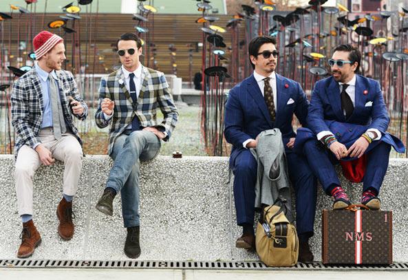 Pitti Uomo 85街拍：2014秋冬男装周 型人们穿搭大直击！