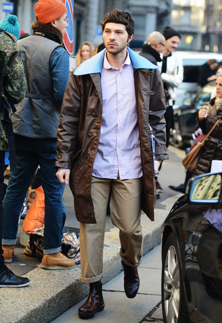 Pitti Uomo 85街拍：2014秋冬男装周 型人们穿搭大直击！