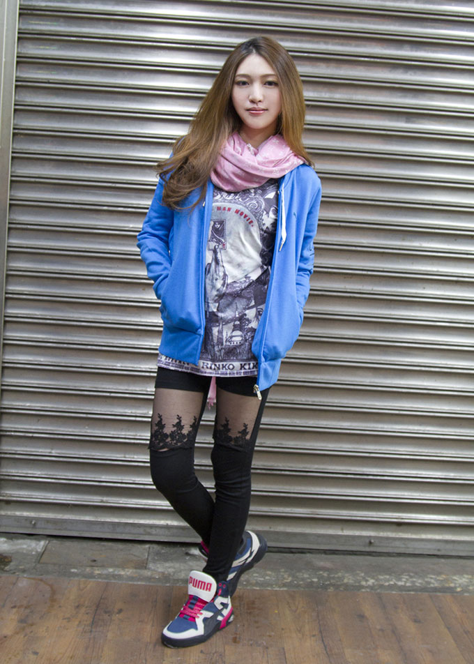台湾美女纹身师 N7恩琦 示范PUMA街头玩味搭配