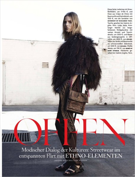 超模苏薇登德版《Vogue》封面 大秀中性风潮