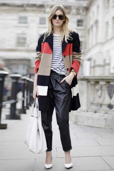 欧美潮女外套街拍 缤纷样式才够味