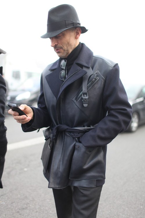 时尚不分年龄 男装周街拍大爷大叔来抢镜