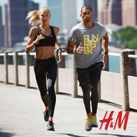 潮流运动风 H&M Sport 2014 运动造型搭配