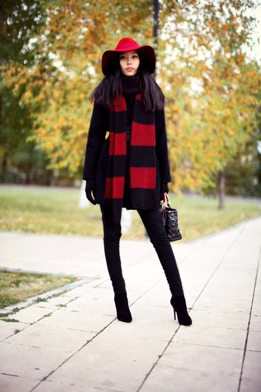 俄罗斯潮女街拍 时尚的冬季风格美搭