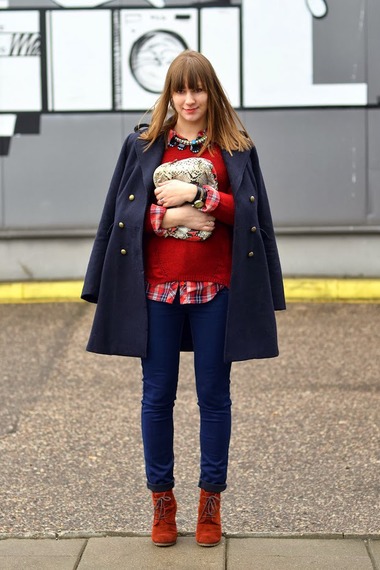 俄罗斯潮女街拍 时尚的冬季风格美搭