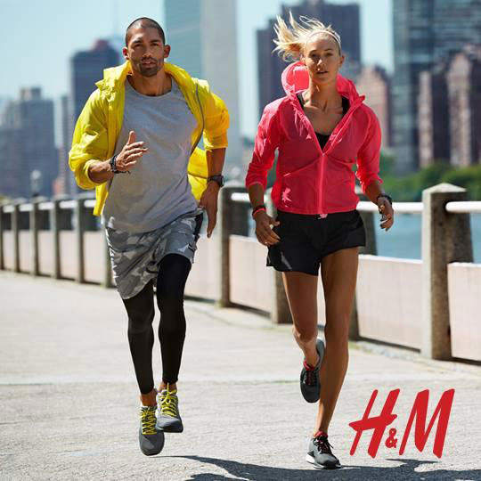 潮流运动风 H&M Sport 2014 运动造型搭配