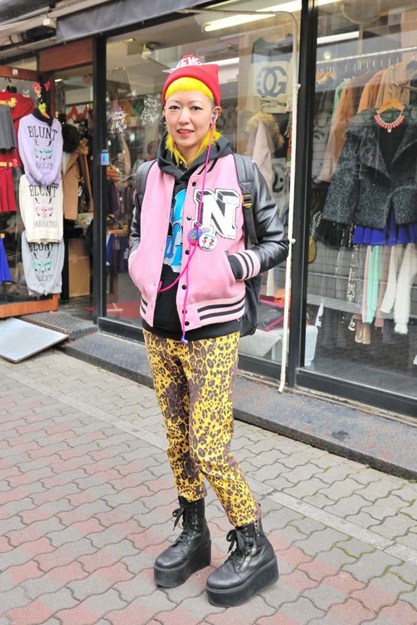 日本原宿街拍:花俏路线的原宿潮人告诉你 今季这样穿合适！