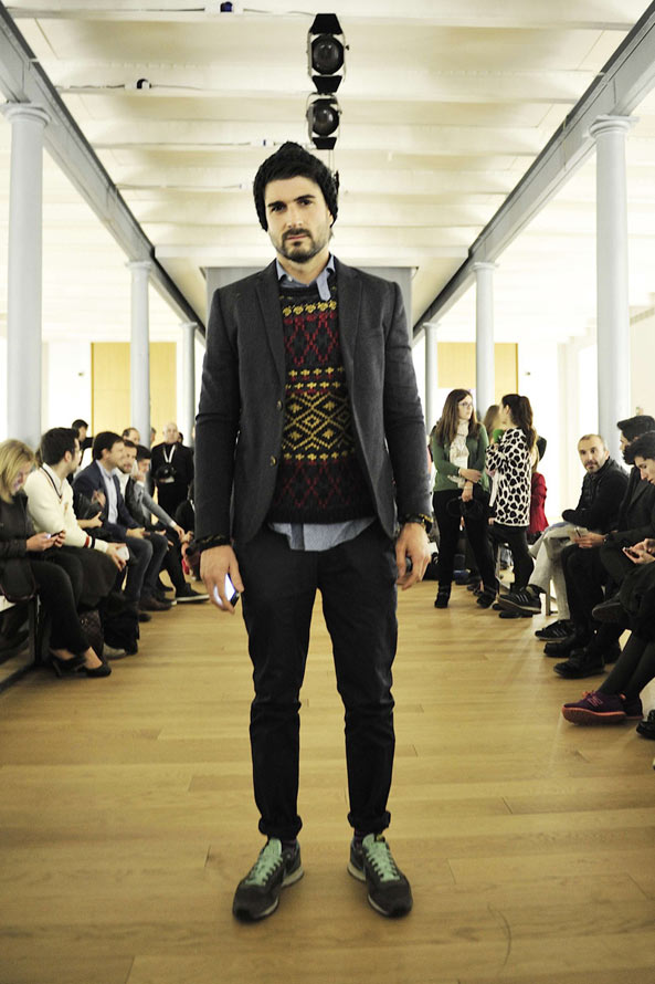 型男冬季怎么穿？看2014马德里秋冬男装周型男街拍精选