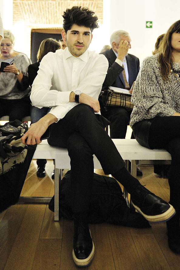 型男冬季怎么穿？看2014马德里秋冬男装周型男街拍精选