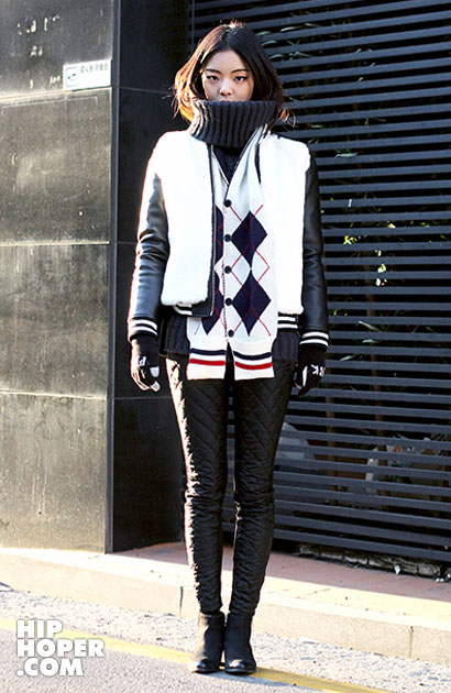 2014年1月韩国时尚街拍 实用性与时尚潮流相结合