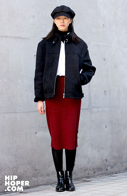 2014年1月韩国时尚街拍 实用性与时尚潮流相结合