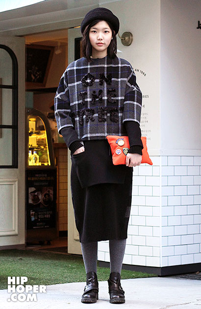 2014年1月韩国时尚街拍 实用性与时尚潮流相结合