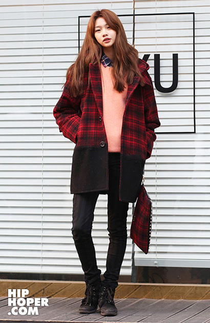 2014年1月韩国时尚街拍 实用性与时尚潮流相结合