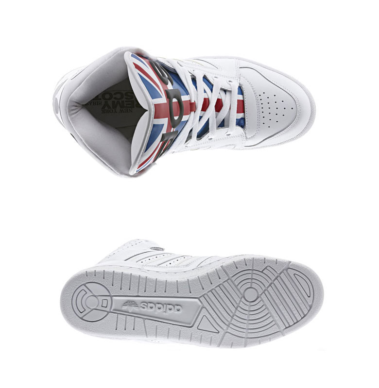 英国国旗元素 adidas Originals by Jeremy Scott Instinct High 鞋款全新配色设计