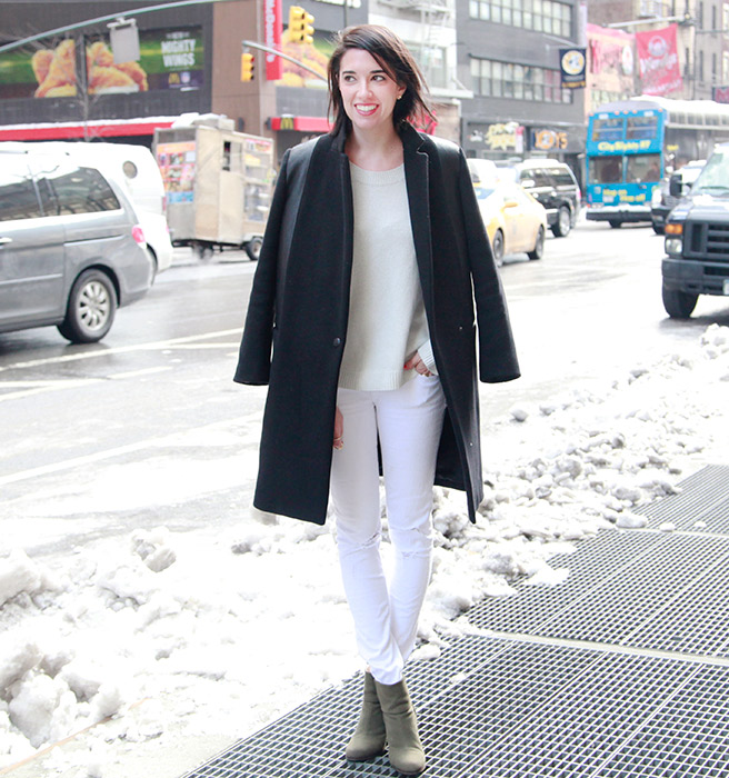 《ELLE》国外2014年2月街拍精选 生活中的平淡时尚搭配