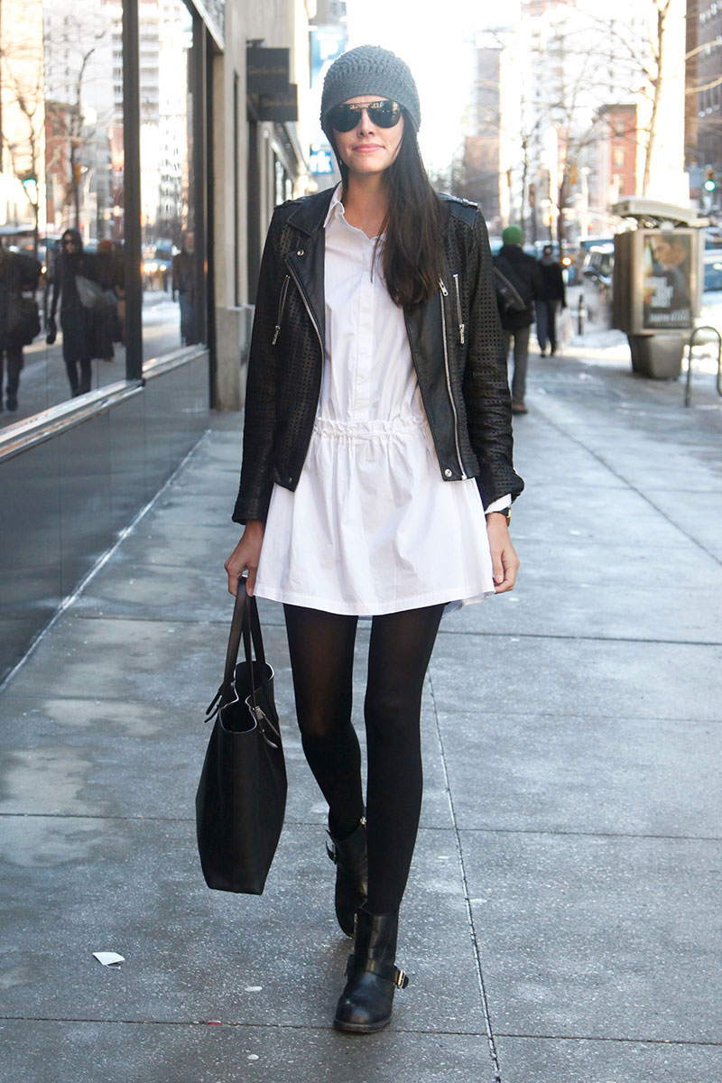 《ELLE》国外2014年2月街拍精选 生活中的平淡时尚搭配