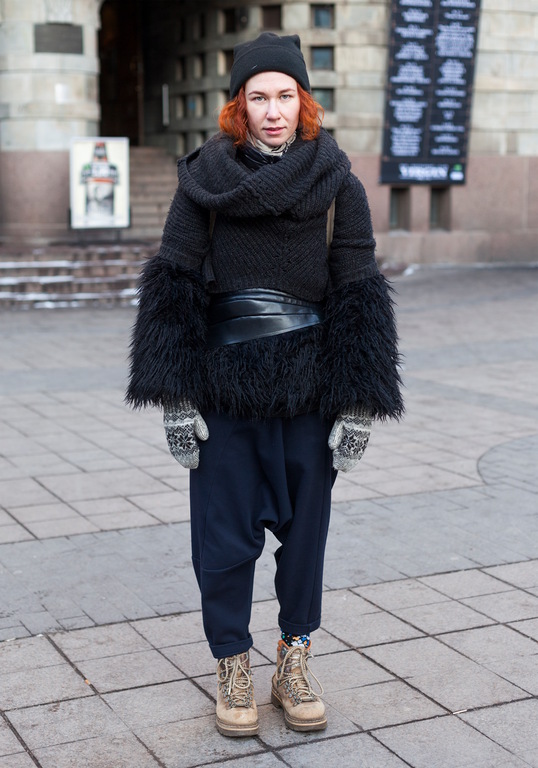 2014年1月赫尔辛基街拍 “围”美风格随心看