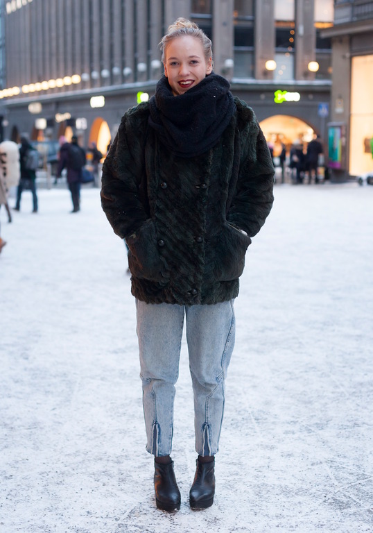 2014年1月赫尔辛基街拍 “围”美风格随心看