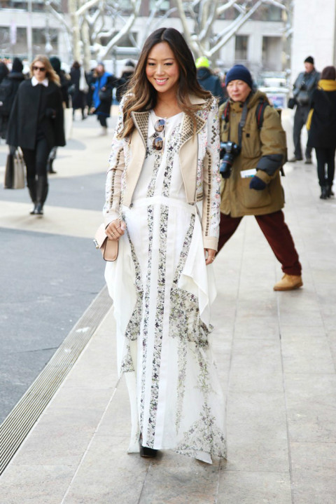 2014秋冬纽约时装周场外街拍精选