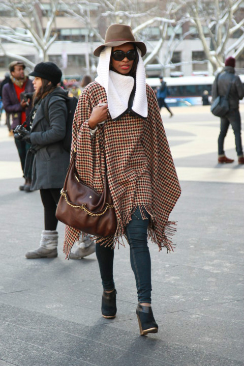 2014秋冬纽约时装周场外街拍精选