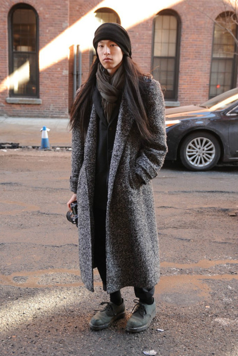 2014秋冬纽约时装周场外街拍精选