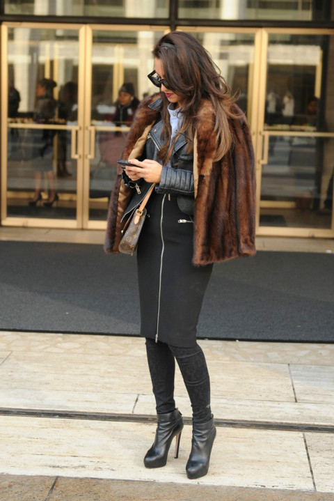 2014秋冬纽约时装周场外街拍精选