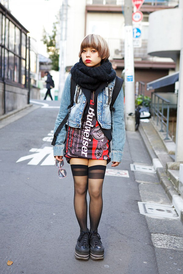 2014年2月日本潮人街拍 雷死人的造型