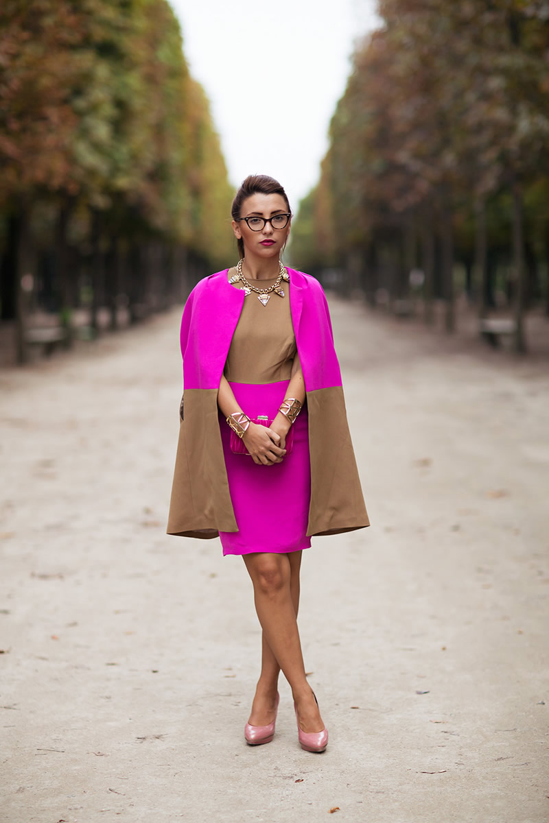 欧美潮女街拍 感受早春鲜艳色彩