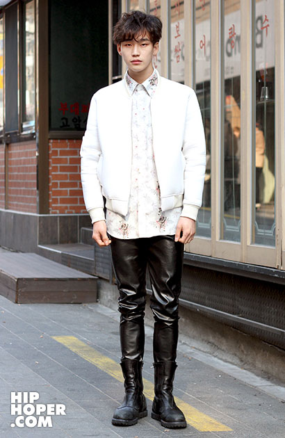 韩国街拍 3月19日 时尚潮流达人暖春造型搭配