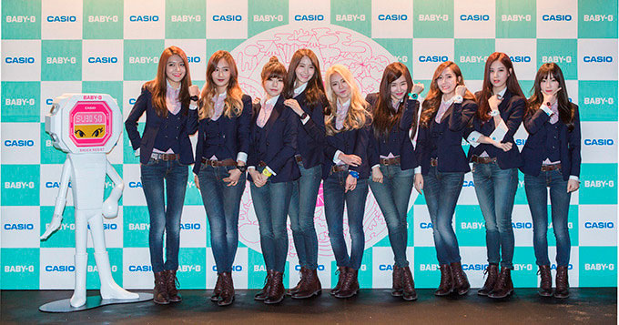 亚洲偶像人气团队少年时代共庆 BABY-G 20周年活动派对