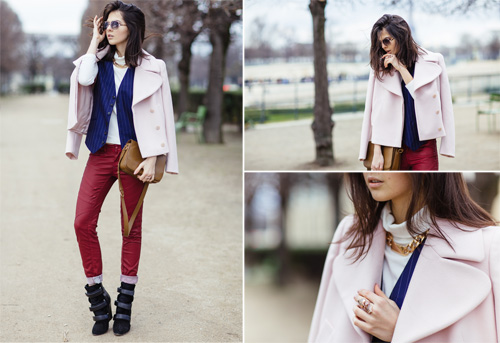 俄罗斯时尚博主Doina Ciobanu搭配志 摩登之花