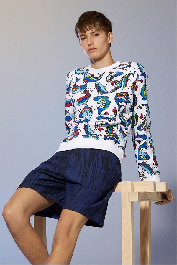 海洋为灵感的时尚设计 KENZO 2014春夏“Fish”系列