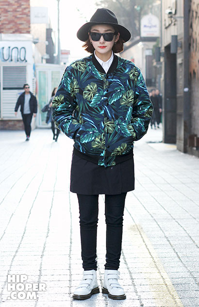 韩国街拍 3月19日 时尚潮流达人暖春造型搭配