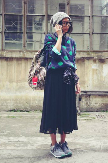 2014年3月国内街拍 看时尚潮人玩转波点游戏