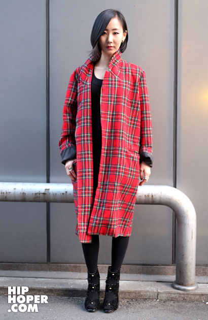 韩国街拍 3月19日 时尚潮流达人暖春造型搭配